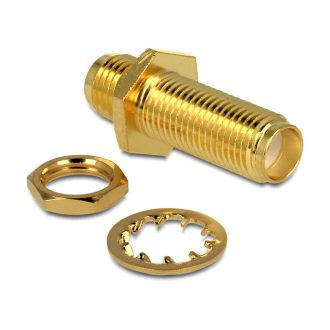   Delock adapter SMA jack > SMA jack 22,5 mm, aranyozott (88779)