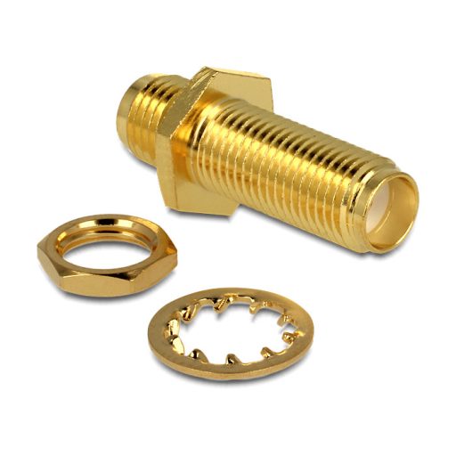 Delock adapter SMA jack > SMA jack 22,5 mm, aranyozott (88779)