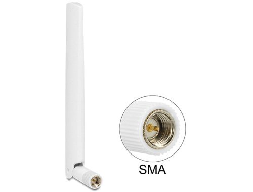 Delock LTE antenna SMA 1 ~ 2.5 dBiminden irányú antenna flexibilis csatlakozóval (88790)