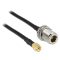 Delock Antenna kábel RP-SMA csatlakozó > N Jack Bulkhead, 1.5 m (88845)