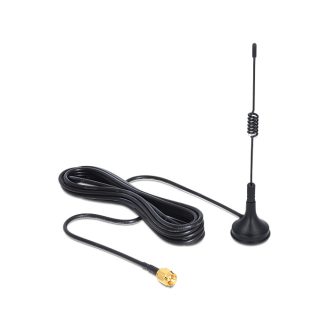   DELOCK ISM 433 MHz antenna SMA 3 dBi mindenirányú, mágneses talp - fekete (88877)