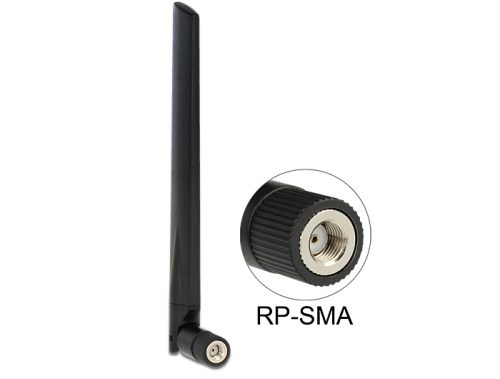 Delock WLAN 802.11 ac/a/h/b/g/n RP-SMA antenna 3 ~ 5 dBi mindenirányú csatlakozással (88898)