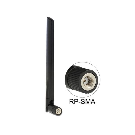 Delock WLAN 802.11 ac/a/h/b/g/n RP-SMA antenna 3 ~ 5 dBi mindenirányú csatlakozással (88898)