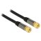 Delock Antennakábel F-csatlakozóval > F-csatlakozóval RG-6/U 1 m fekete (88918)