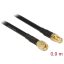 Delock Antennakábel SMA-dugó > SMA-hüvely CFD/RF200, 0,9 m, alacsony veszteség (88930)
