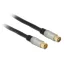 Delock antennakábel IEC dugó > IEC jack RG-6/U Quad Shield 1 m Fekete prémium (88945)