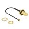 Delock Antenna kábel SMA jack válaszfal > MHF/U.FL-LP-068 kompatibilis dugó 100 mm fröccsenésbiztos (88965)
