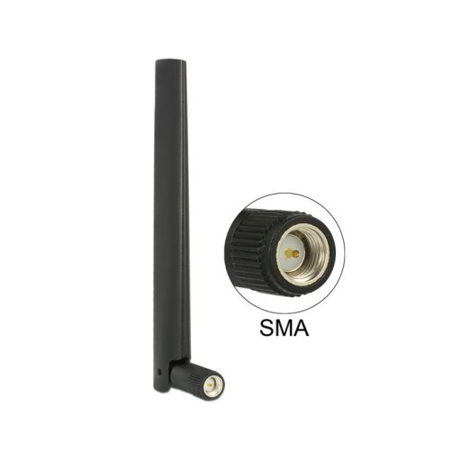Delock ZigBee Antenna Multi Bluetooth, GSM, LTE, UMTS, WLAN IEEE 802.11 b/g/n SMA 1 ~ 4.3 dBi Omnidi (88968)