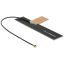 Delock LTE Antenna MHF/U.FL-LP-068 Compatible Plug 0.5 ~ 2.0 dBi 150 mm PCB Internal Self-Adhesive (88982)