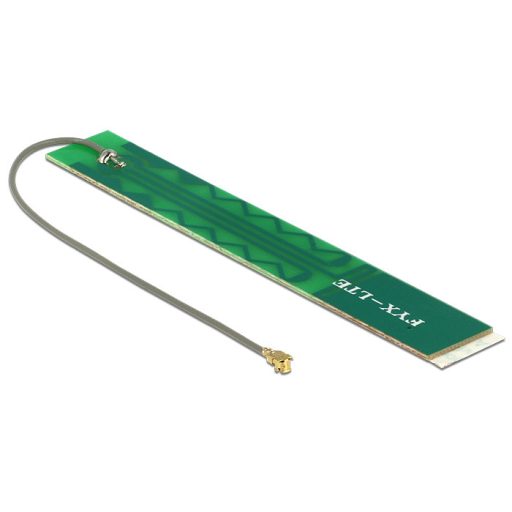 Delock LTE Antenna MHF /U.FL-LP-068 Kompatibilis dugó 3 dBi PCB belső öntapadós ragasztó szerelés (88988)