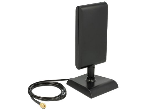 Delock LTE Antenna SMA sáv 1/3/7/20 2 ~ 4 dBi irányított SMA antenna közös állvánnyal Fekete (88992)