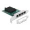 Delock PCI Express x1 Kártya - 4 x Gigabit LAN (89025)