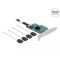 Delock PCI Express kártya 4 x SATA 6 Gb/s RAID és HyperDuo-hoz - alacsony profilú formatényező (89051)