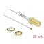 Delock Antenna kábel SMA anya válaszfali csatlakozóval apa MHF  II-dugó 0.81 20 cm menethossz 10 mm (89052)