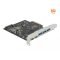 Delock PCI Express x4 Kártya - 2 x USB Type-C  + 3 x A-típusú USB - SuperSpeed USB 10 Gbps (89064)