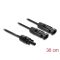 Delock DL4 szolár kábel elosztó 2 x apa - 1 x anya 30 cm fekete (89298)
