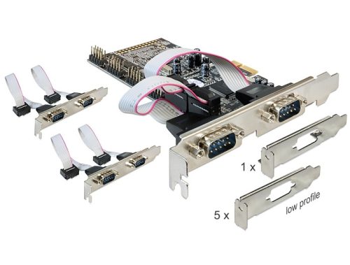 Delock PCI Express kártya > 6 x soros (89347)