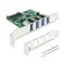 Delock PCI Express kártya > 4 x USB 3.0 (89360)