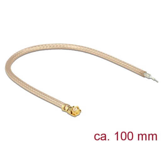 Delock antenna kábel MHF / U.FL kompatibilis dugó> nyitott végű ónozott RG-178 10 cm (89429)