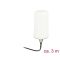 Delock WLAN antenna RP-SMA 802.11 ac/a/h/b/g/n 0 dBi 3 m ULA100 egyirányű, fehér, kültéri (89449)