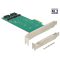 Delock PCI Express kártya > 2 x belső M.2 Key B 110 mm - Alacsony profilú (89473)