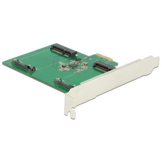 Delock PCI Express kártya > 2 x belső mSATA (89479)