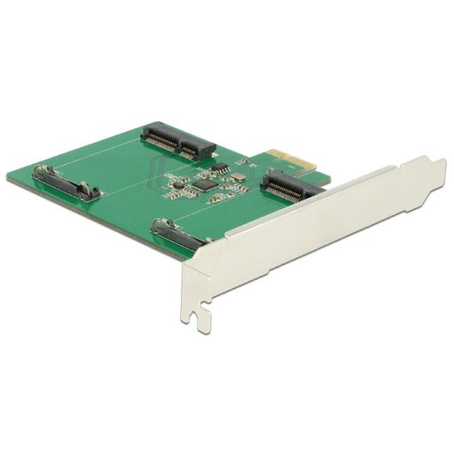 Delock PCI Express kártya > 2 x belső mSATA (89479)