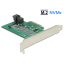 Delock PCI Express-kártya > 1 x belso NVMe M.2 PCIe / 1 x belso SFF-8643 NVMe   alacsony profilú for (89517)