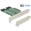 Delock PCI Express-kártya > 3 x M.2 nyílás   alacsony profilú formatényezo (89518)