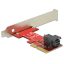 Delock PCI Express x4-kártya > 1 x belso SFF-8643 NVMe   alacsony profilú formatényezo (89535)