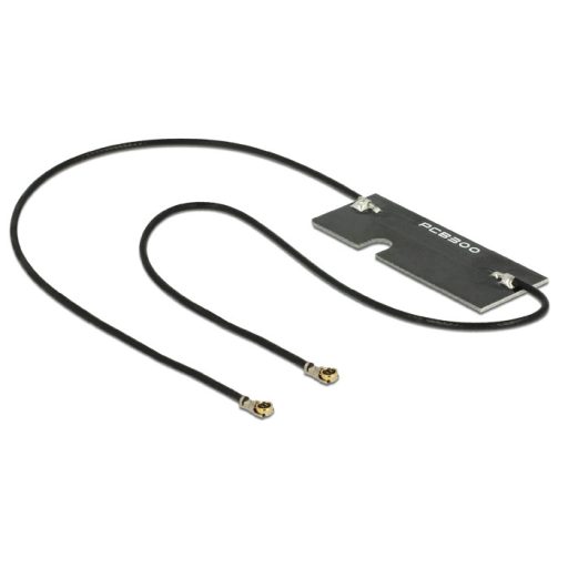 Delock Twin Antenna WLAN MHF IV /HSC MXHP32 compatible plug 802.11 ac/a/h/b/g/n 3 - 5 dBi 2 x 150 mm (89569)