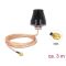 Delock LTE / GSM / UMTS antenna SMA-dugó 2 dBi irányítatlan, rögzített, csatlakozókábellel (RG-316U, (89589)
