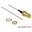 Delock Antennakábel SMA jack válaszfal > nyitott végű, ónozott 1.37 , 94.8 mm menethossz 10 mm (89600)