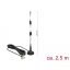 Delock LTE antenna SMA-dugó 90  2,5 dBi irányítatlan, rögzített, mágneses talppal és csatlakozókábel (89614)