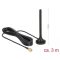 Delock LTE antenna SMA-dugó 2 dBi irányítatlan, rögzített, mágneses talppal és csatlakozókábellel RG (89618)