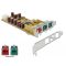 Delock PoweredUSB PCI Express kártya > 1 x 24 V + 2 x 12 V (89655)
