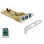 Delock PoweredUSB PCI Express kártya > 3 x 12 V (89656)