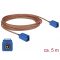 Delock Antenna kábel FAKRA C-hüvely > FAKRA C-hüvely RG-316 5 m (89666)