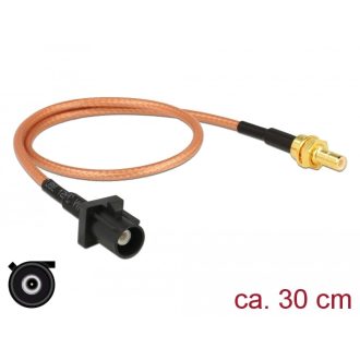   Delock Antennakábel, FAKRA Z-dugó > SMB-dugó, RG-316 30 cm (89676)