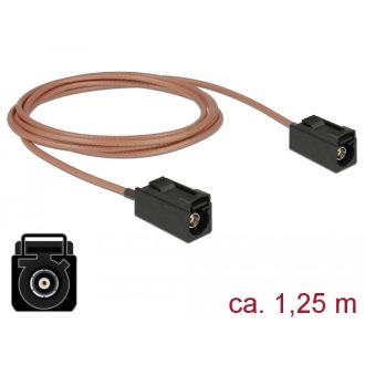   Delock Antenna kábel FAKRA A-hüvely > FAKRA A-hüvely RG-316 1,25 m (89679)