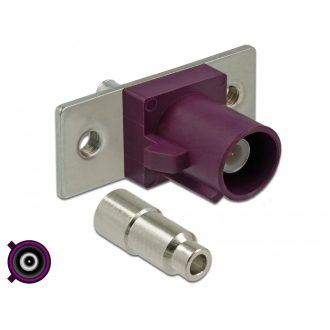   Delock FAKRA D apa rugóscsap forrasztáshoz 2 előre préselt lyuk (89819)