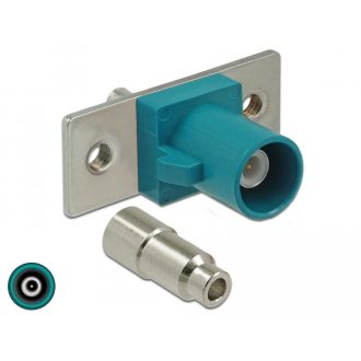   Delock FAKRA Z apa rugóscsap forrasztáshoz 2 előre préselt lyuk (89826)