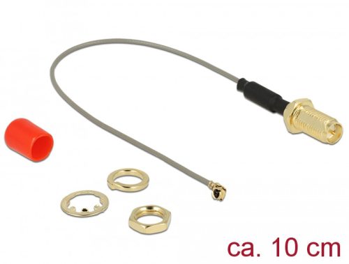 Delock Antenna kábel RP-SMA anya > MHF / U.FL-LP-068 kompatibilis apa csatlakozó 1.13 10 cm (89830)