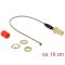 Delock Antenna kábel RP-SMA anya > MHF / U.FL-LP-068 kompatibilis apa csatlakozó 1.13 10 cm (89830)