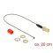 Delock Antenna kábel RP-SMA anya> MHF / U.FL-LP-068 apa csatlakozó 1.13 20 cm menethossz 10 mm (89831)