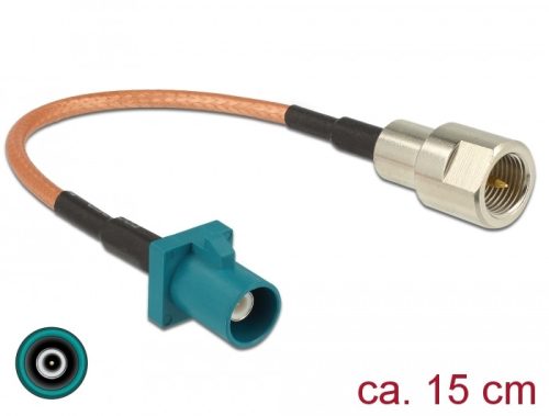 Delock Antennakábel, FAKRA Z-dugó > FME-dugó, RG-316 15 cm (89834)