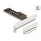 Delock PCI Express x4-kártya - 1 x belső NVMe M.2 Key M 110 mm - alacsony profilú formatényező (89836)