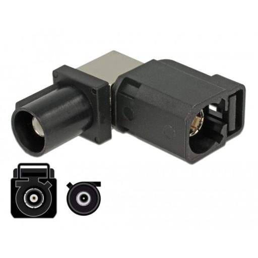 Delock Adapter, FAKRA A csatlakozóhüvely 90  > FAKRA A-dugó (89857)