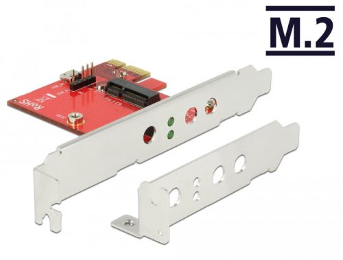 Delock PCI Express Kártya > 1 x belső M.2 Key E - alacsony profilú formatényező (89889)