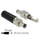 Delock DC csatlakozó apa 5,5 x 2,5 mm dugómérettel és 9,5 mm hosszal (89914)
